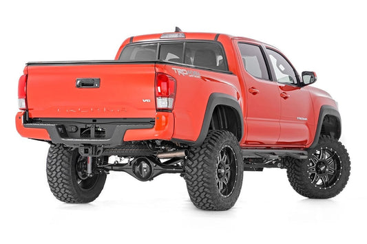 Soft Tri-Fold Bed Cover 5 Foot Bed Dbl Cab Toyota Tacoma 2WD/4WD (16-23) Rough Country-1