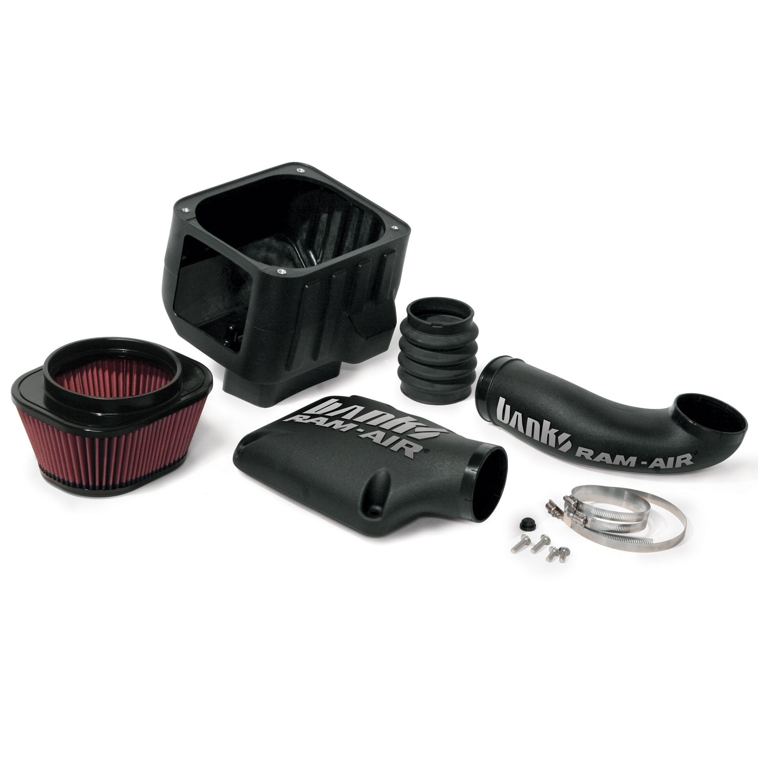 Ram-Air Cold-Air Intake System Oiled Filter 99-08 Chevy/GMC 4.8-6.0L SUV-Full Size Only Banks Power-1