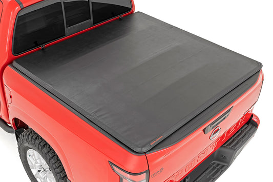 Soft Tri-Fold Bed Cover 5 Foot Bed Nissan Frontier 2WD/4WD (2022-2026) Rough Country