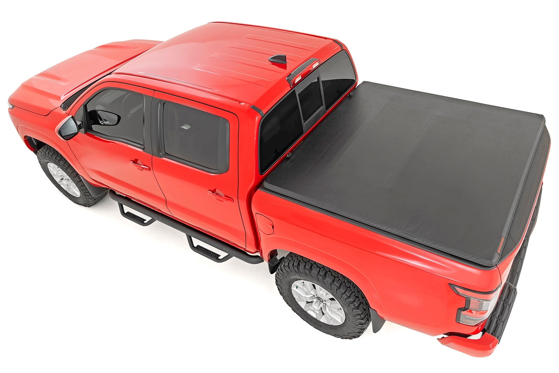 Soft Tri-Fold Bed Cover 5 Foot Bed Nissan Frontier 2WD/4WD (2022-2026) Rough Country-2