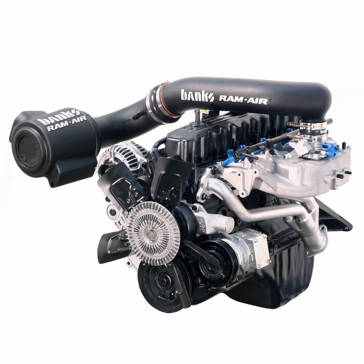 Ram-Air Cold-Air Intake System Oiled Filter 97-06 Jeep 4.0L Wrangler TJ Banks Power-2