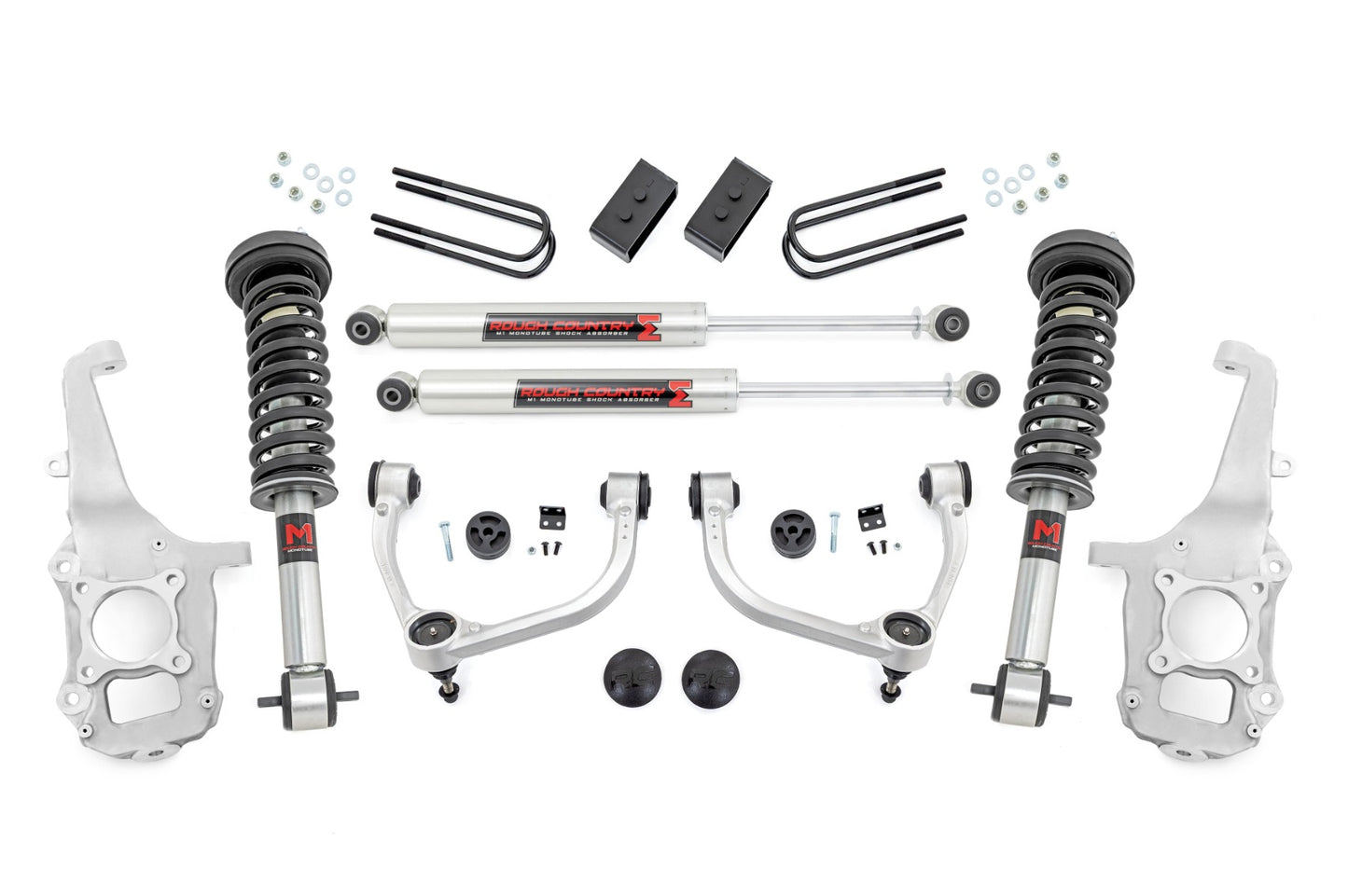 4 inch Lift Kit Forged UCA M1/M1 No Cut Ford F-150 4WD (2021-2026) Rough Country