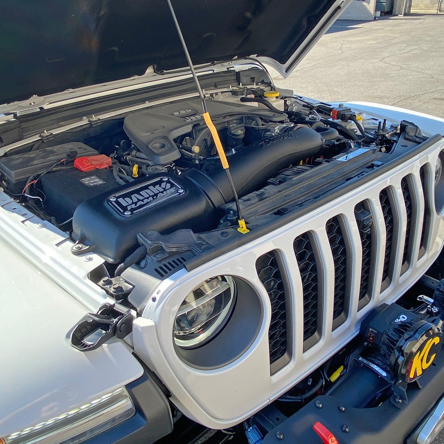 Ram-Air, Big-Ass Dry Filter Cold Air Intake System for 18-26 Jeep Wrangler JL 3.6L 20-26 Gladiator 3.6L Banks Power-4