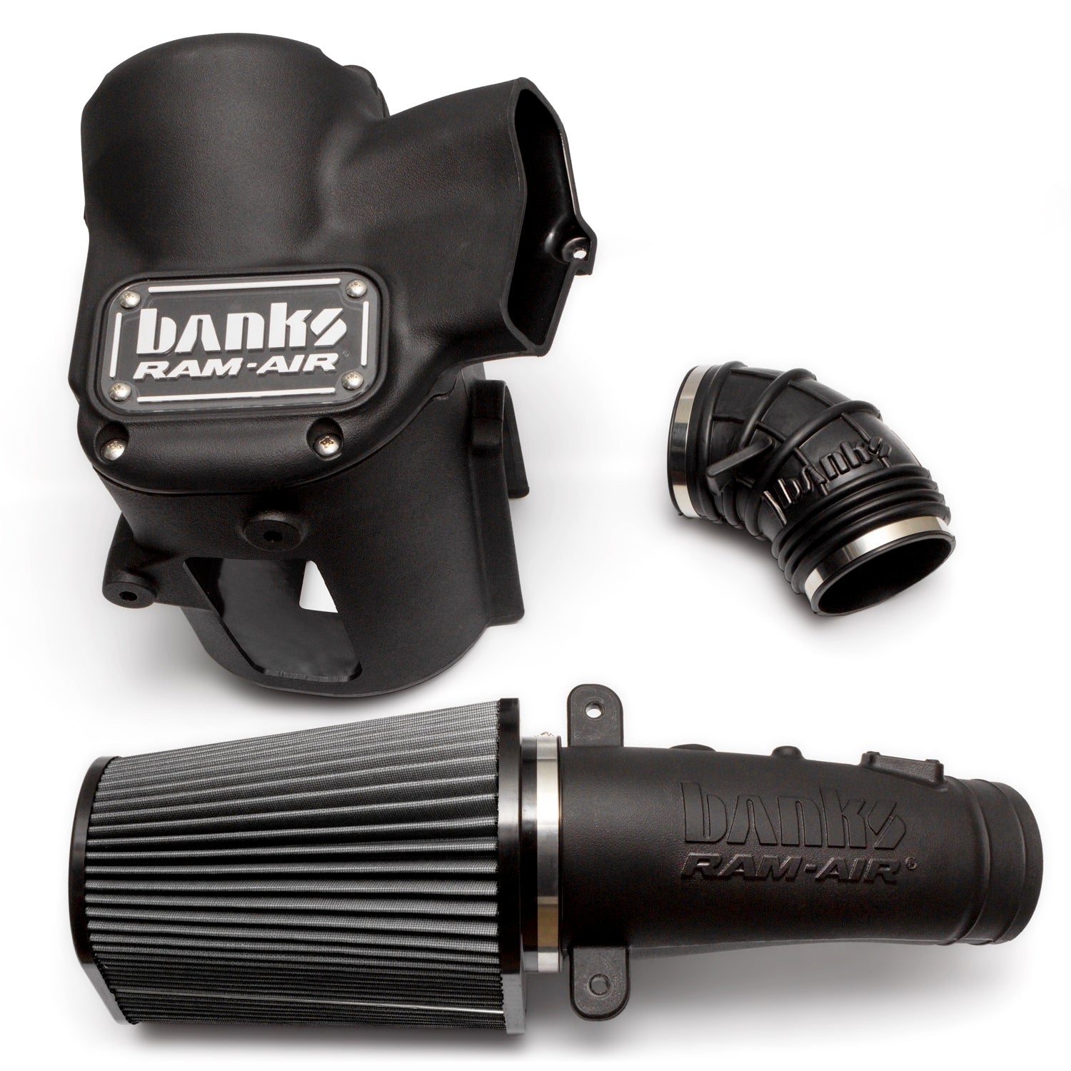 Ram-Air Cold-Air Intake System Dry Filter for 20-22 Ford F250/F350/F450 6.7L Stroke Banks Power-2