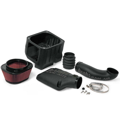 Ram-Air Cold-Air Intake System Oiled Filter 09-13 Chevy/GMC 1500 W/Electric Fan Banks Power-1