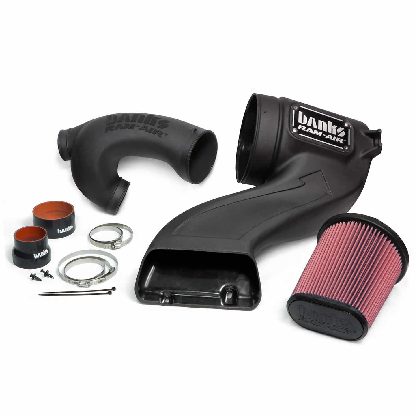 Ram-Air Cold-Air Intake System Oiled Filter 15-20 Ford F-150 2.7/3.5L EcoBoost Banks Power-1