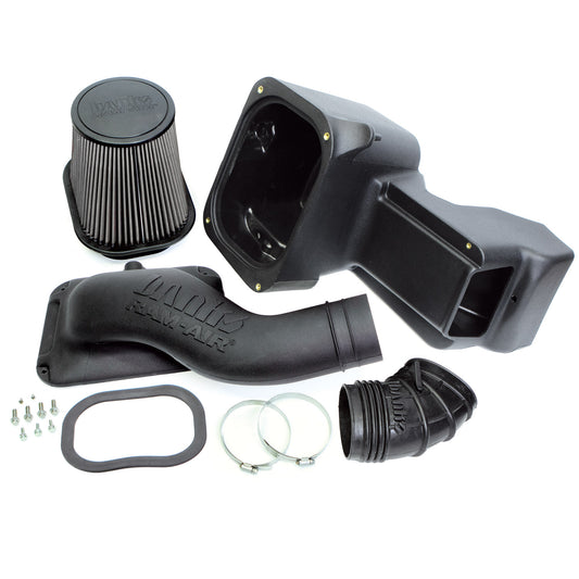 Ram Air Dry Filter Cold Air Intake System for 17-19 Ford F250/F350/F450 6.7L Stroke Banks Power-1