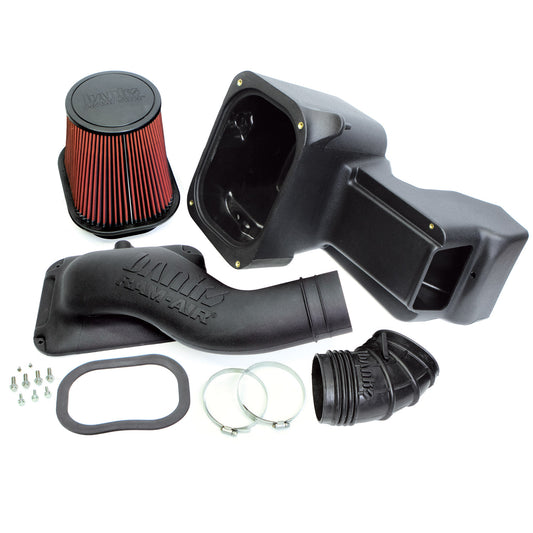 Ram Air Dry Filter Cold Air Intake System for 17-19 Ford F250/F350/F450 6.7L Stroke Banks Power-1