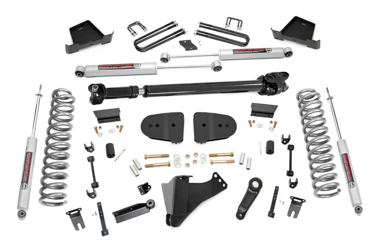 6 Inch Lift Kit Gas No OVLD Ford F-250/F-350 Super Duty 4WD (2023-2026) Rough Country