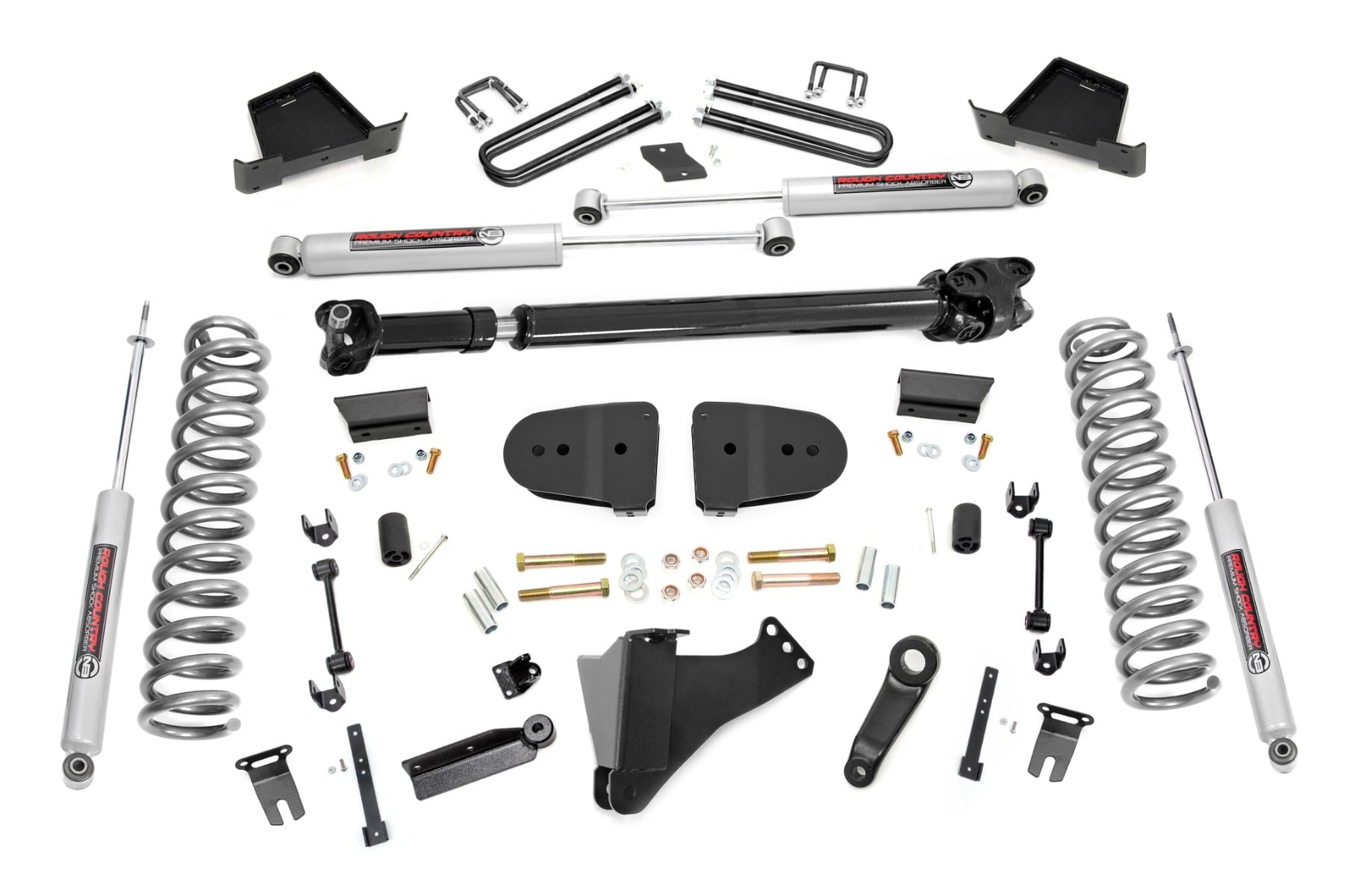 6 Inch Lift Kit Gas No OVLD Ford F-250/F-350 Super Duty 4WD (2023-2026) Rough Country