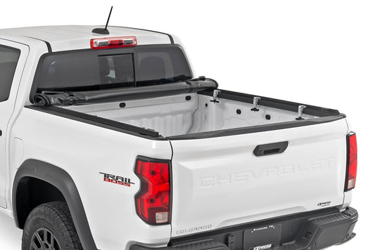 Soft Roll Up Bed Cover 5 Foot Bed Chevy/GMC Canyon/Colorado 2WD/4WD (15-26) Rough Country-1