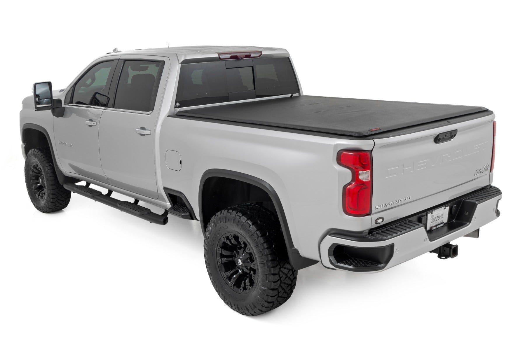 Soft Roll Up Bed Cover 6 Foot 9 Inch Bed Silverado/Sierra 2500HD/3500HD (20-26) Rough Country-2