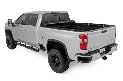Soft Roll Up Bed Cover 6 Foot 9 Inch Bed Silverado/Sierra 2500HD/3500HD (20-26) Rough Country-3