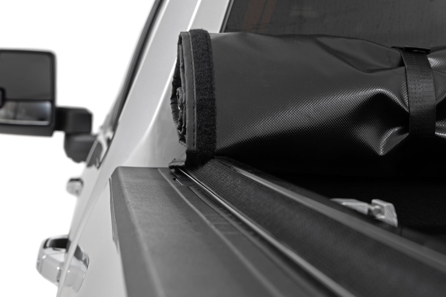Soft Roll Up Bed Cover 6 Foot 9 Inch Bed Silverado/Sierra 2500HD/3500HD (20-26) Rough Country-4