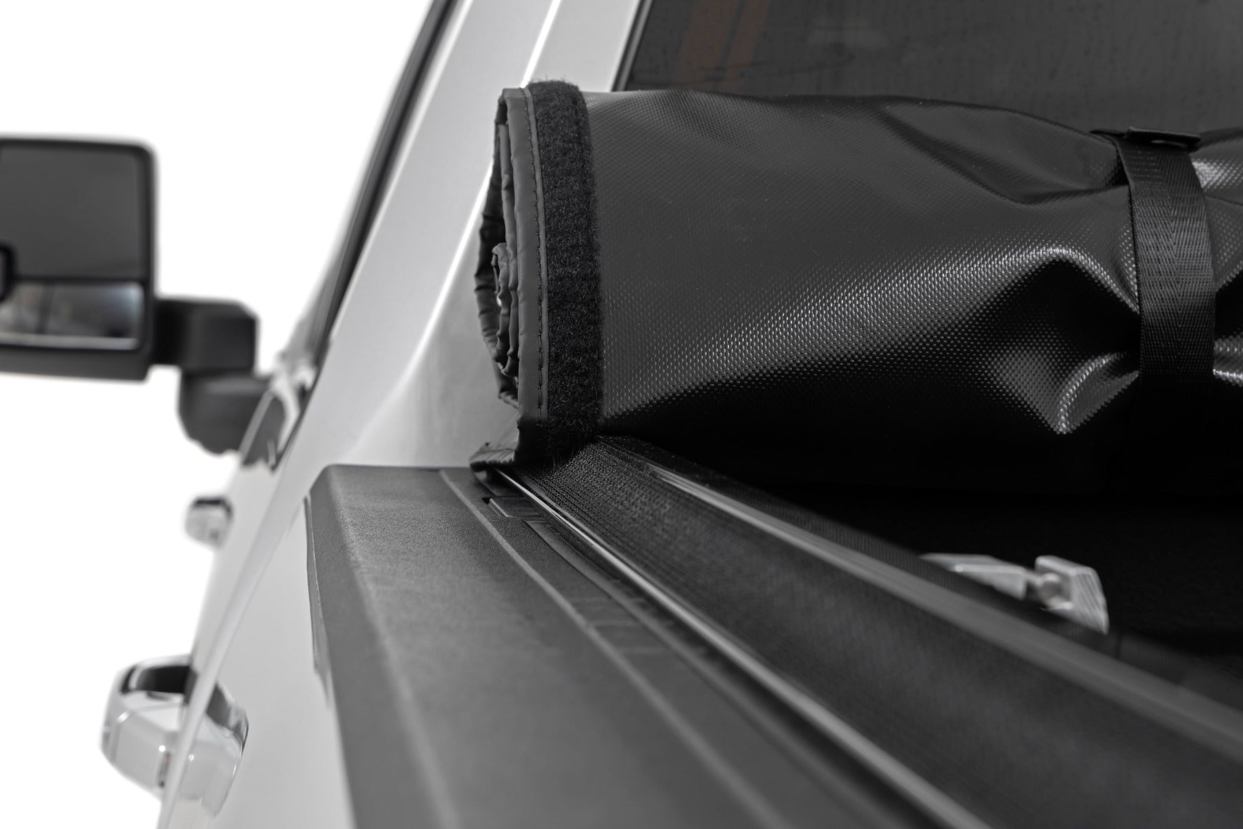Soft Roll Up Bed Cover 6 Foot 9 Inch Bed Silverado/Sierra 2500HD/3500HD (20-26) Rough Country-4