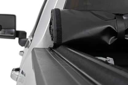 Soft Roll Up Bed Cover 6 Foot 9 Inch Bed Silverado/Sierra 2500HD/3500HD (20-26) Rough Country-4