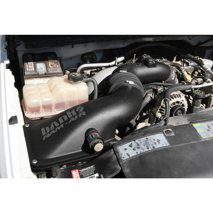 Ram-Air Cold-Air Intake System Dry Filter 01-04 Chevy/GMC 6.6L LB7 Banks Power-1