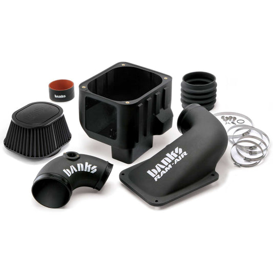 Ram-Air Cold-Air Intake System Dry Filter 06-07 Chevy/GMC 6.6L LLY/LBZ Banks Power-1