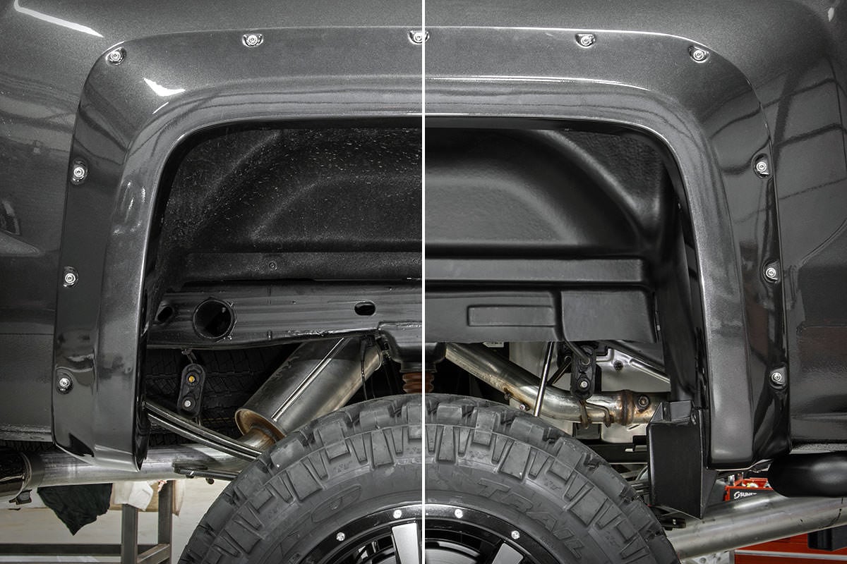 Rear Wheel Well Liners Chevy Silverado 1500 2WD/4WD (2014-2018 & Classic) Rough Country-1