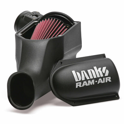 Ram-Air Cold-Air Intake System Oiled Filter 03-07 Ford 6.0L Banks Power-1