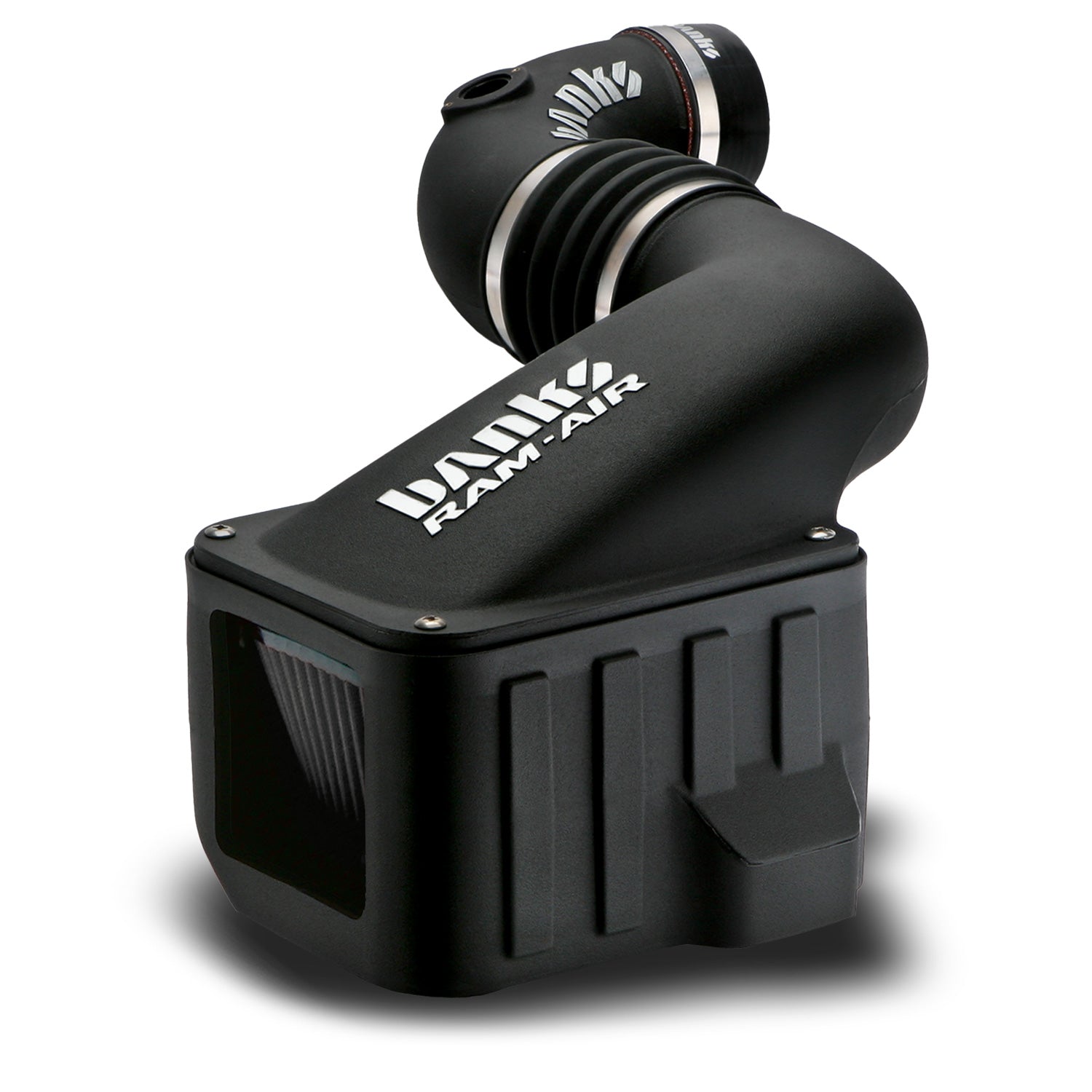 Ram-Air Cold-Air Intake System Dry Filter 07-10 Chevy/GMC 6.6L LMM Banks Power