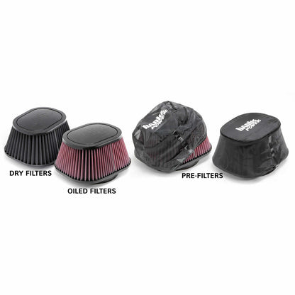 Ram-Air Cold-Air Intake System Oiled Filter 07-10 Chevy/GMC 6.6L LMM Banks Power-2
