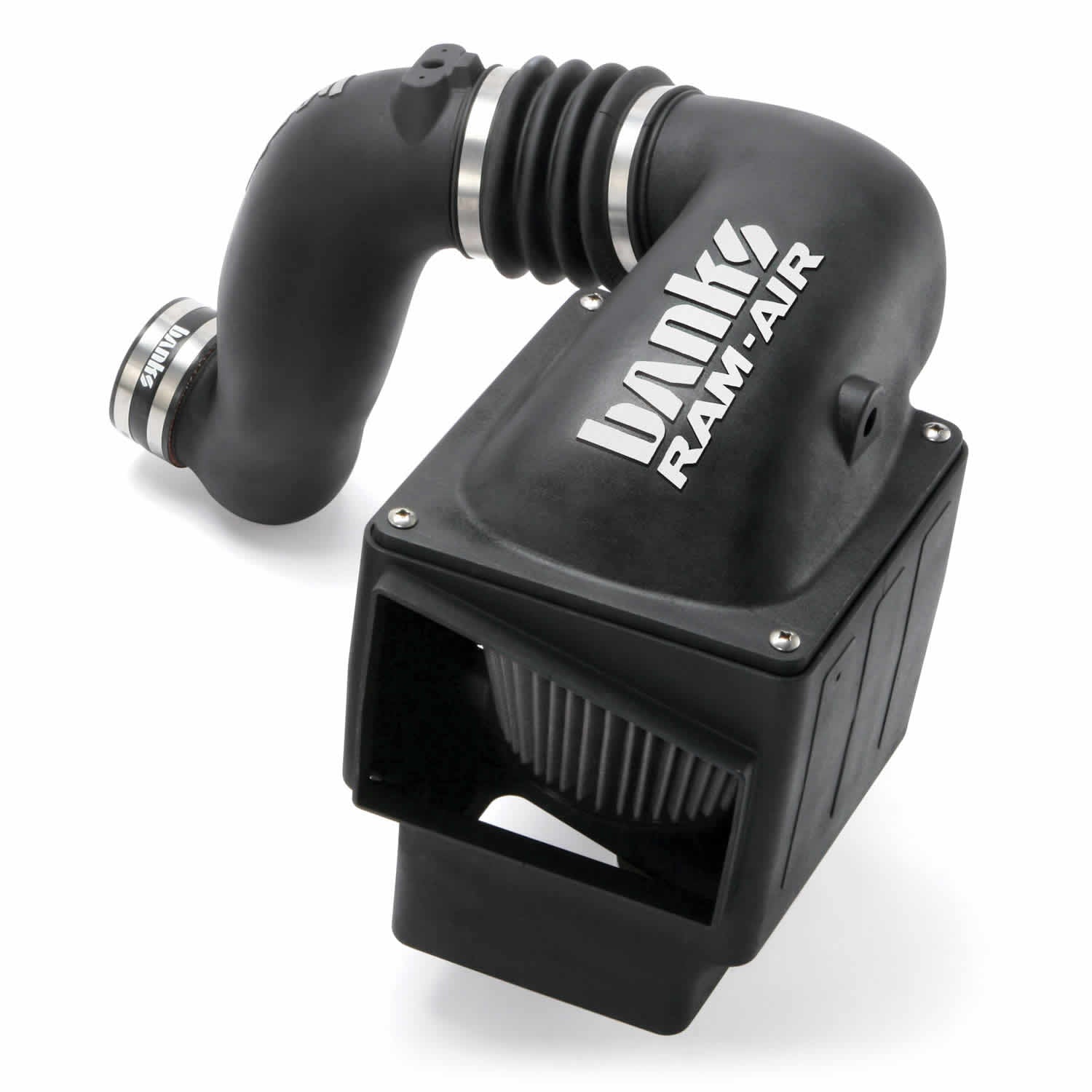 Ram-Air Cold-Air Intake System Dry Filter 07-09 Dodge 6.7L Banks Power-3