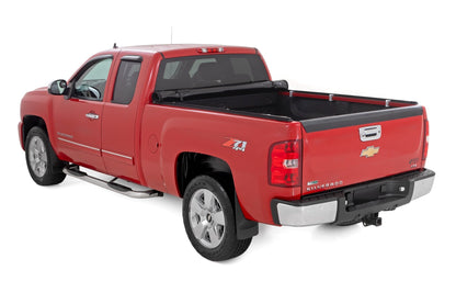 Soft Roll Up Bed Cover 6 Foot 7 Inch Bed Silverado/Sierra 1500/2500HD/3500HD (07-14) Rough Country-3