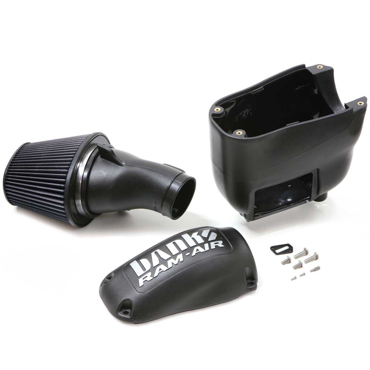 Ram-Air Cold-Air Intake System Dry Filter 11-16 Ford 6.7L F250 F350 F450 Banks Power-1