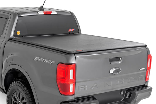 Soft Roll Up Bed Cover 5 Foot Bed Ford Ranger 2WD/4WD (2019-2023) Rough Country