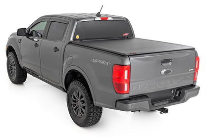 Soft Roll Up Bed Cover 5 Foot Bed Ford Ranger 2WD/4WD (2019-2023) Rough Country-2