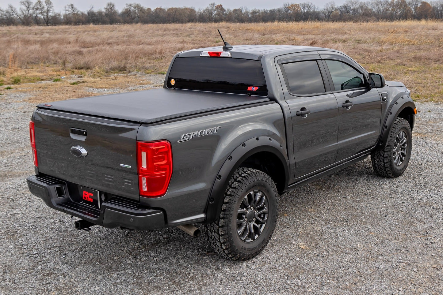 Soft Roll Up Bed Cover 5 Foot Bed Ford Ranger 2WD/4WD (2019-2023) Rough Country-5