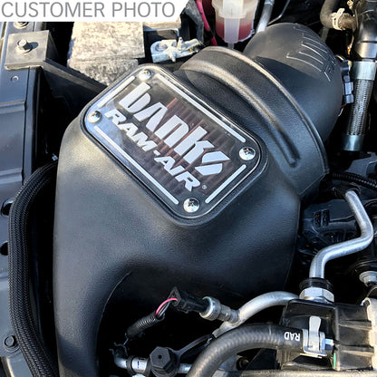 Ram-Air Cold-Air Intake System Oiled Filter 2013-2018 6.7L Cummins Diesel Banks Power-3
