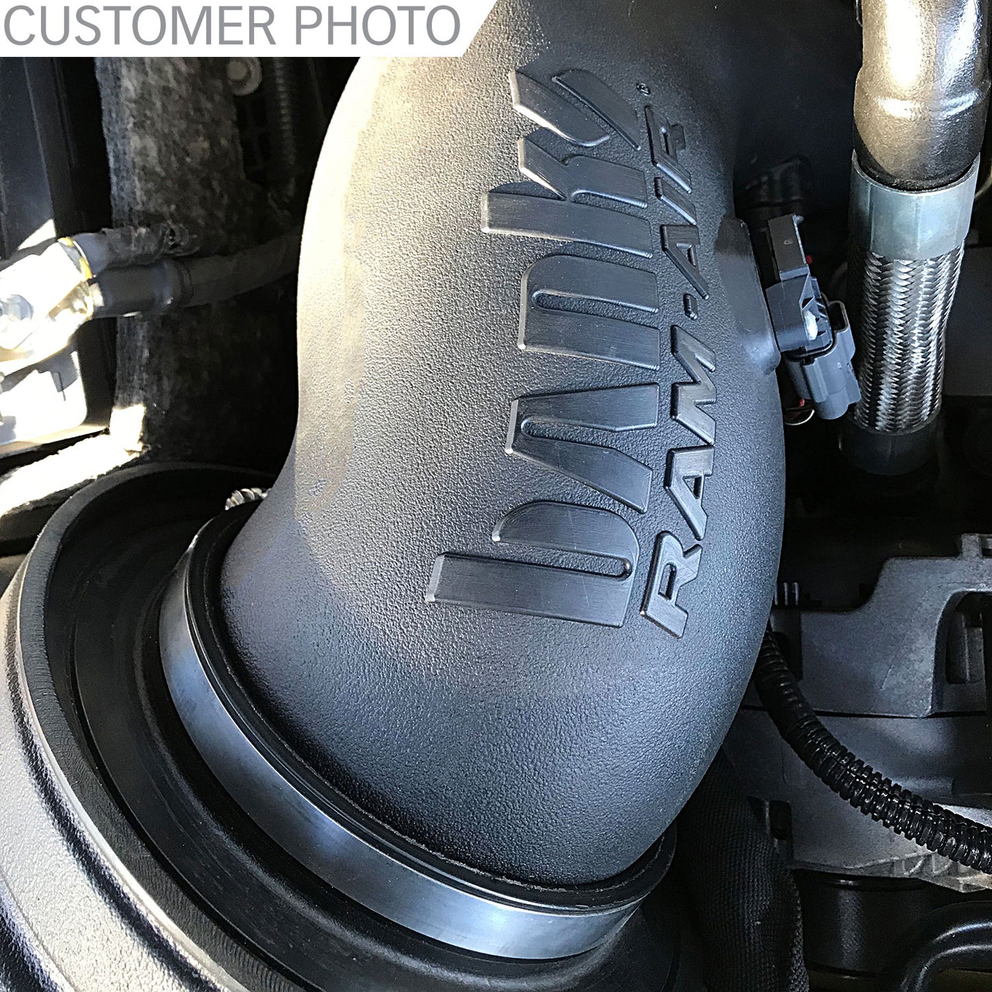 Ram-Air Cold-Air Intake System Oiled Filter 2013-2018 6.7L Cummins Diesel Banks Power-4