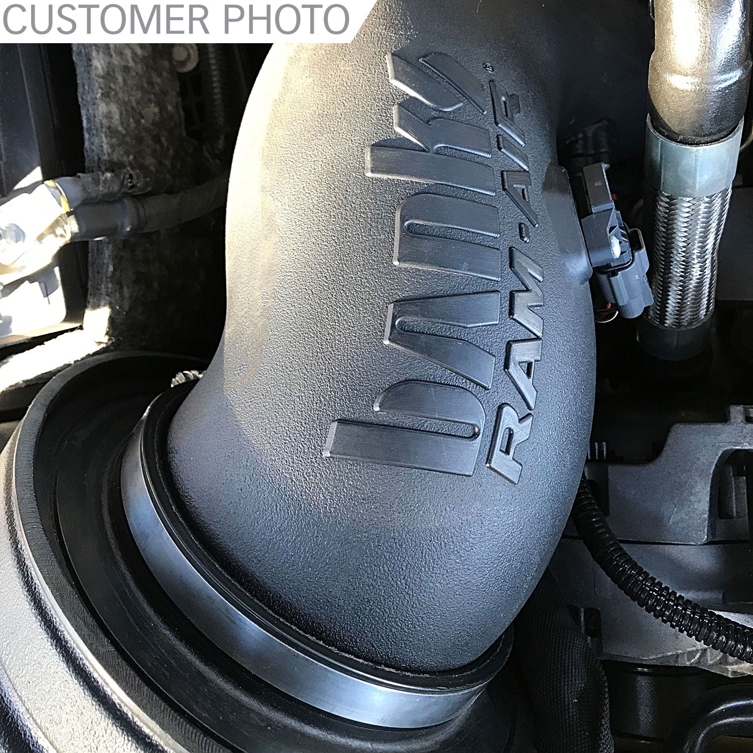 Ram-Air Cold-Air Intake System Oiled Filter 2013-2018 6.7L Cummins Diesel Banks Power-4