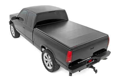Soft Roll Up Bed Cover 6 Foot 7 Inch Bed Silverado/Sierra 1500 (00-06 & Classic) Rough Country-2