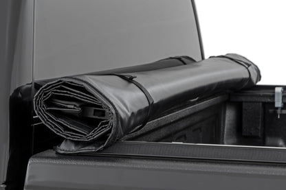 Soft Roll Up Bed Cover 6 Foot 7 Inch Bed Silverado/Sierra 1500 (00-06 & Classic) Rough Country-5