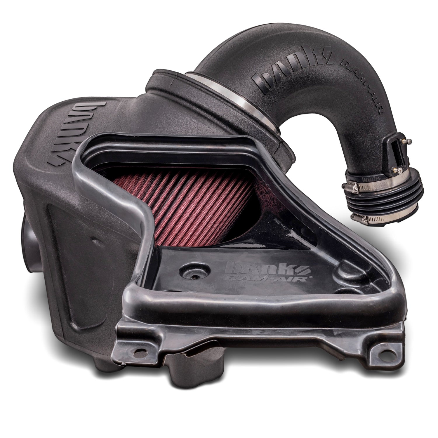 Ram-Air Cold Air Intake w/ Side Fender Inlet Oiled Filter Banks Power