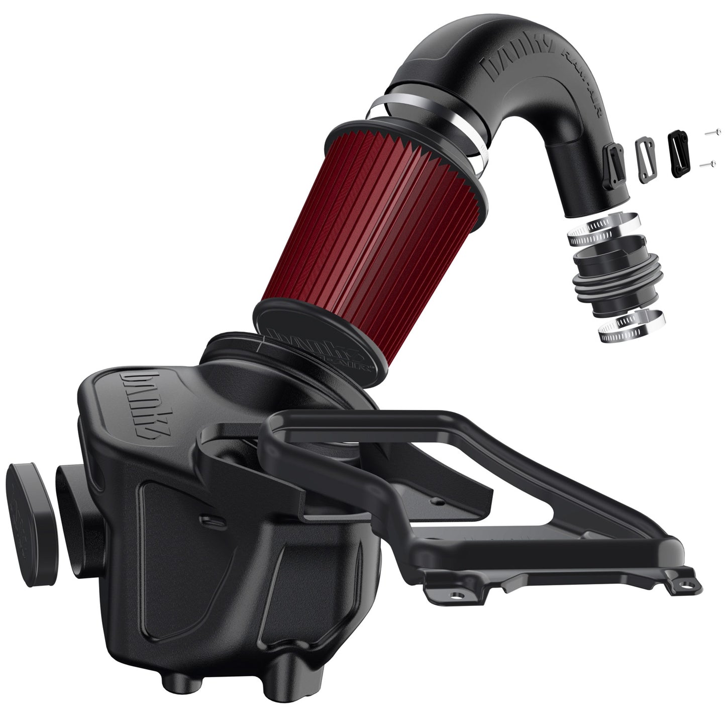 Ram-Air Cold Air Intake w/ Side Fender Inlet Oiled Filter, 24-26 Toyota 2.4L Banks Power-5