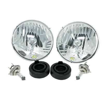 Jeep Head Light H4 Halogen 7 Inch Dot 2 Light Jeep Wrangler TJ KC Hilites