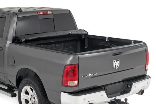 Soft Roll Up Bed Cover 5 Foot 7 Inch Bed Ram 1500 (09-18)/2500 (11-26) Rough Country-1