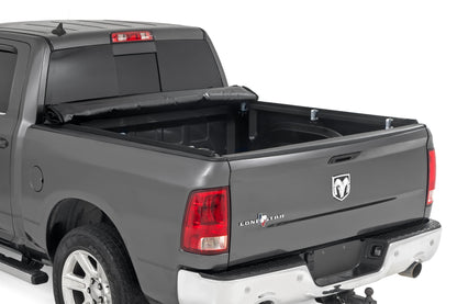Soft Roll Up Bed Cover 5 Foot 7 Inch Bed Ram 1500 (09-18)/2500 (11-26) Rough Country-1