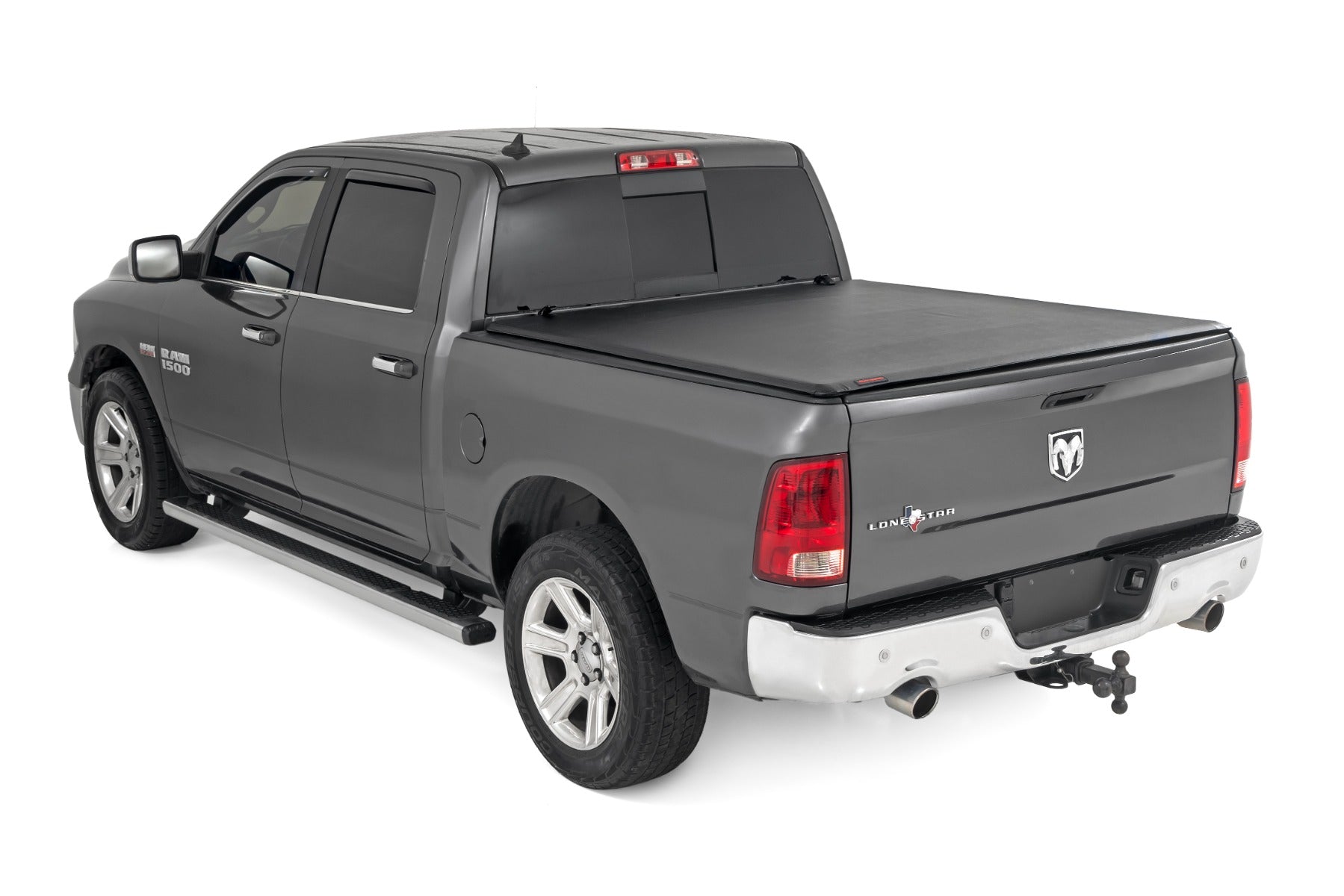 Soft Roll Up Bed Cover 5 Foot 7 Inch Bed Ram 1500 (09-18)/2500 (11-26) Rough Country-2