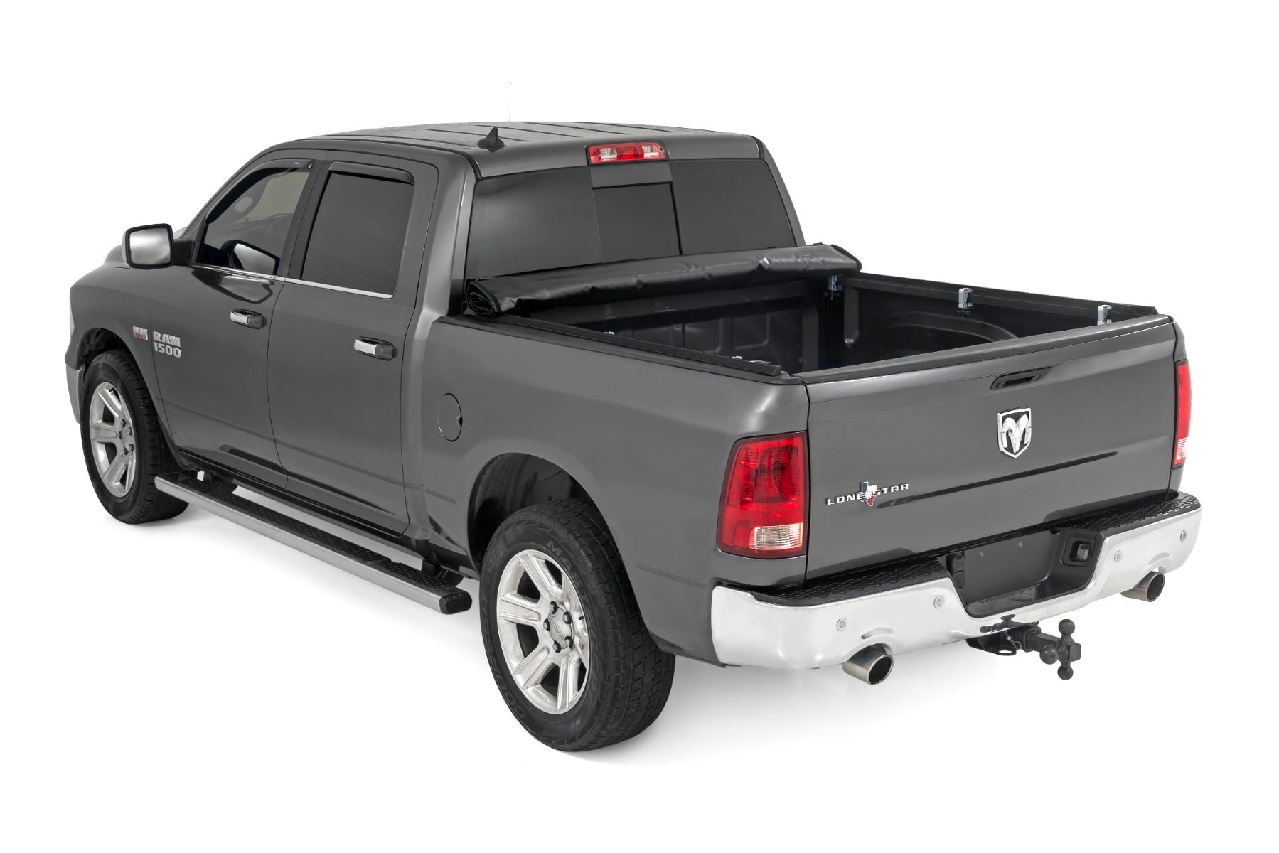 Soft Roll Up Bed Cover 5 Foot 7 Inch Bed Ram 1500 (09-18)/2500 (11-26) Rough Country-3