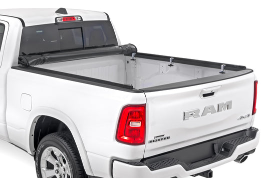 Soft Roll Up Bed Cover 6 Foot 4 Inch Bed Ram 1500 (19-26)/1500 TRX (21-24) Rough Country-1