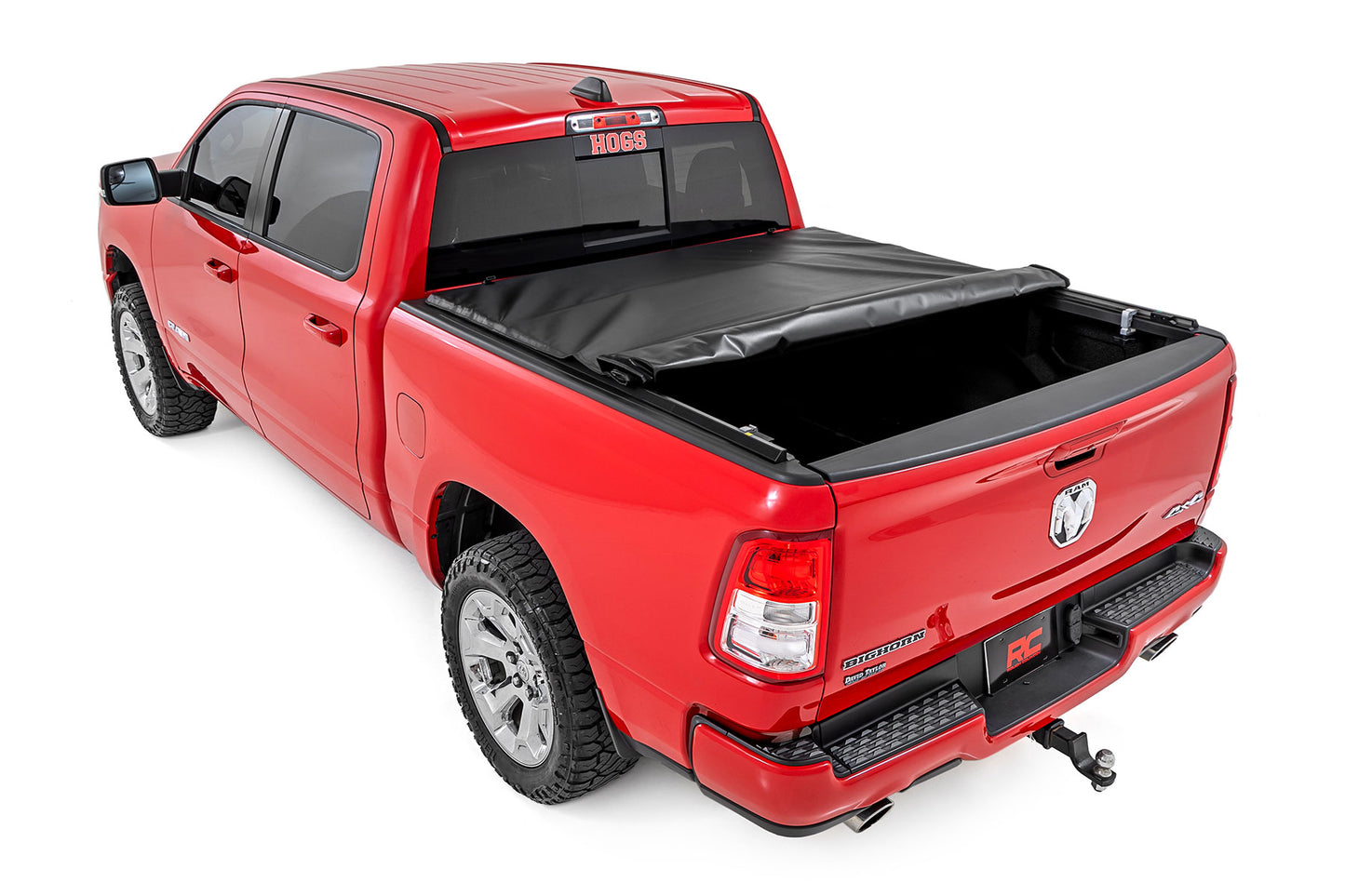 Soft Roll Up Bed Cover 5 Foot 7 Inch Bed No Rambox Ram 1500 (19-26)/1500 TRX (21-24) Rough Country-2