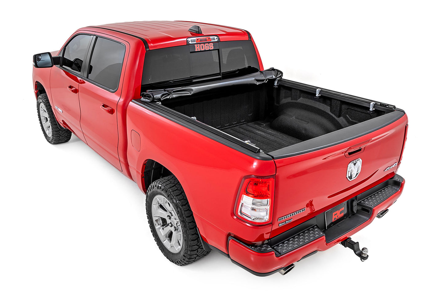 Soft Roll Up Bed Cover 5 Foot 7 Inch Bed No Rambox Ram 1500 (19-26)/1500 TRX (21-24) Rough Country-3