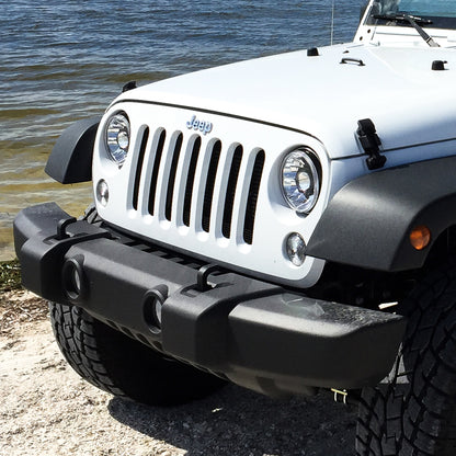 Jeep Head Lights Gravity LED 7 Inch 2- Light 2007-2018 Jeep Wrangler JK 2/4-Door KC Hilites-16