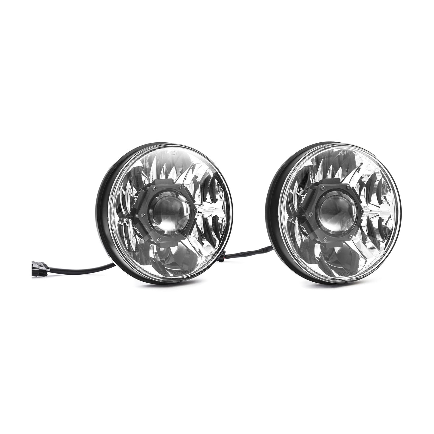 Jeep Head Lights Gravity LED 7 Inch Jeep Wrangler JL/Gladiator JT Pair KC Hilites