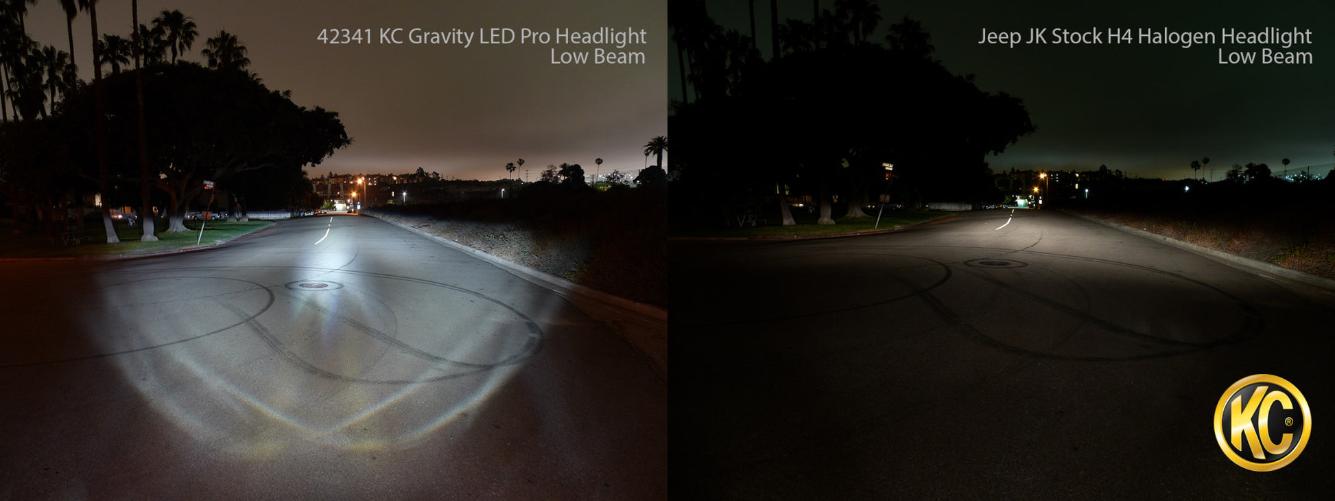 Jeep Head Light Gravity LED 7 Inch 1- Light 2007-2018 Jeep Wrangler JK 2/4-Door KC Hilites-11